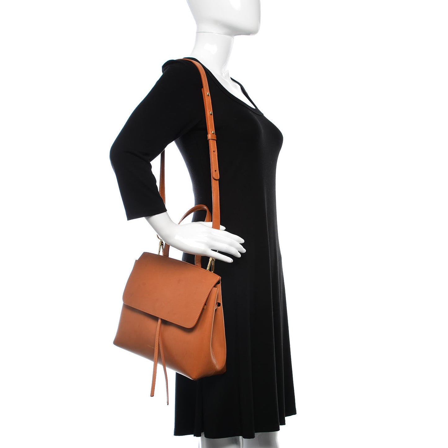 Calfskin Mini Lady Bag Camello Rosa