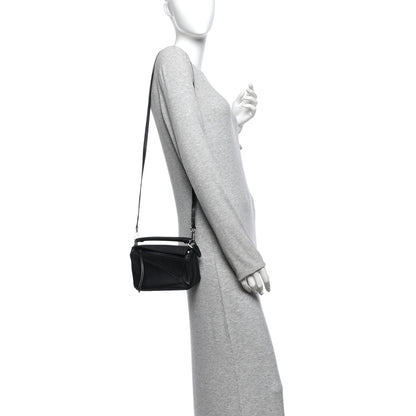 Loewe Calfskin Mini Puzzle Edge Bag Black 2 of 10
