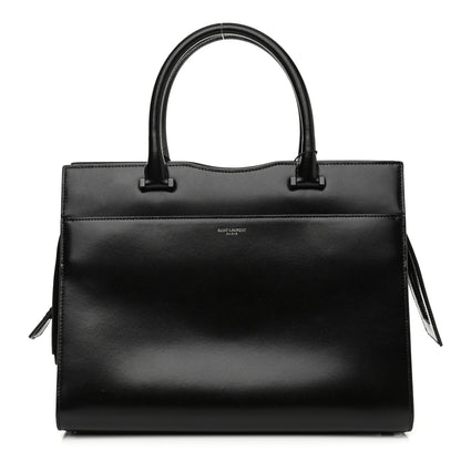 Saint Laurent Shiny Calfskin Medium Uptown Tote Black 1 of 12