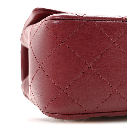 Chanel Lambskin Quilted Mini Rectangular Flap Burgundy 9 of 10