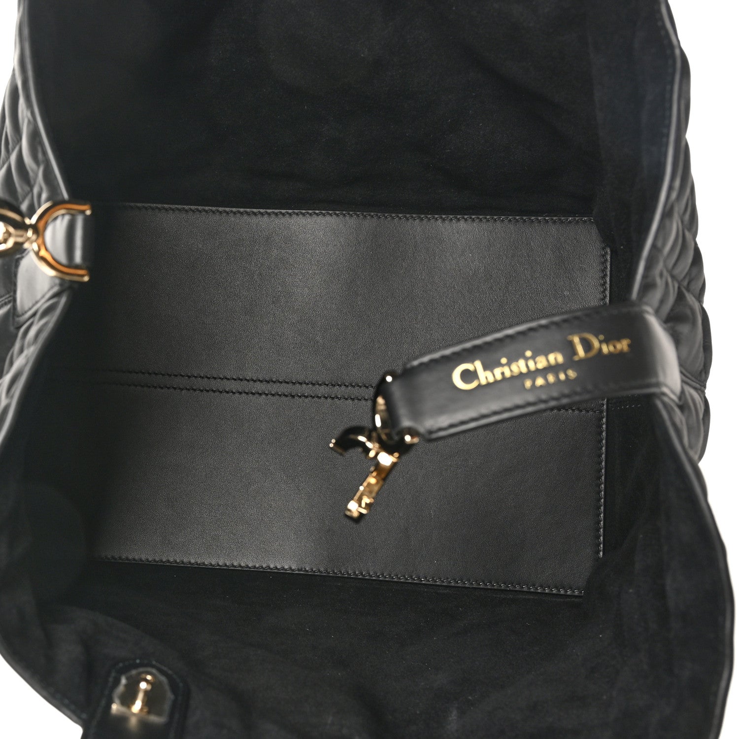 Christian Dior Calfskin Macrocannage Medium Toujours Black 5 of 10
