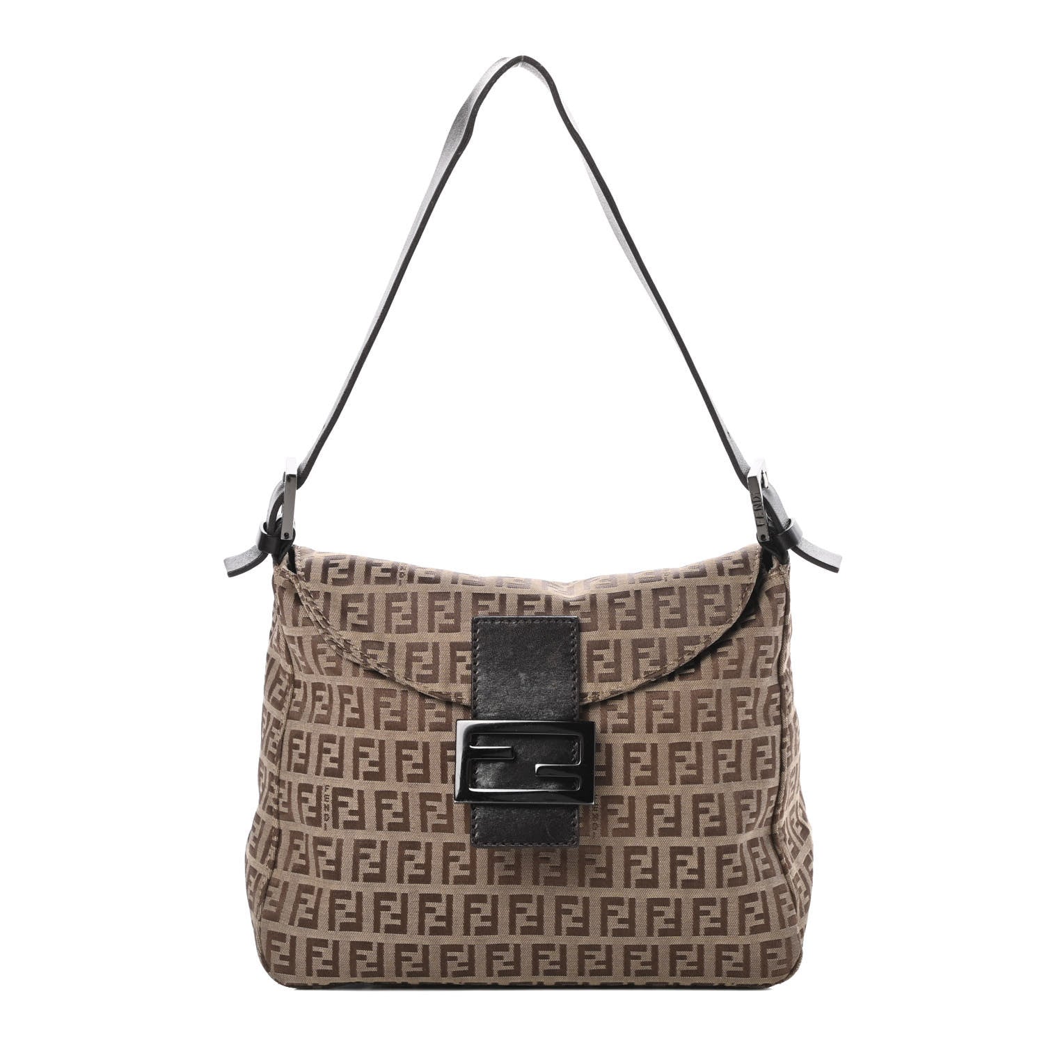 Fendi Zucchino Baguette Mogano Panna Brown 1 of 15