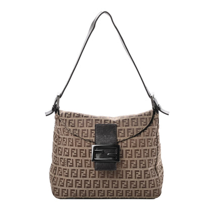 Fendi Zucchino Baguette Mogano Panna Brown 1 of 15