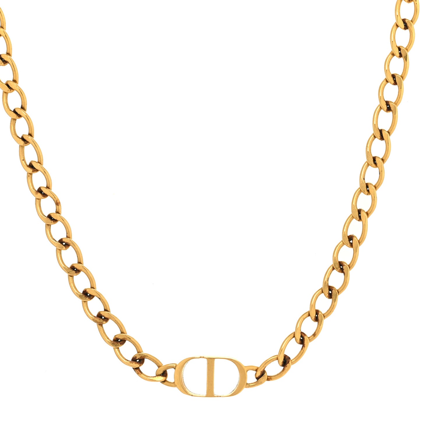 Metal Petit CD Choker Necklace Gold