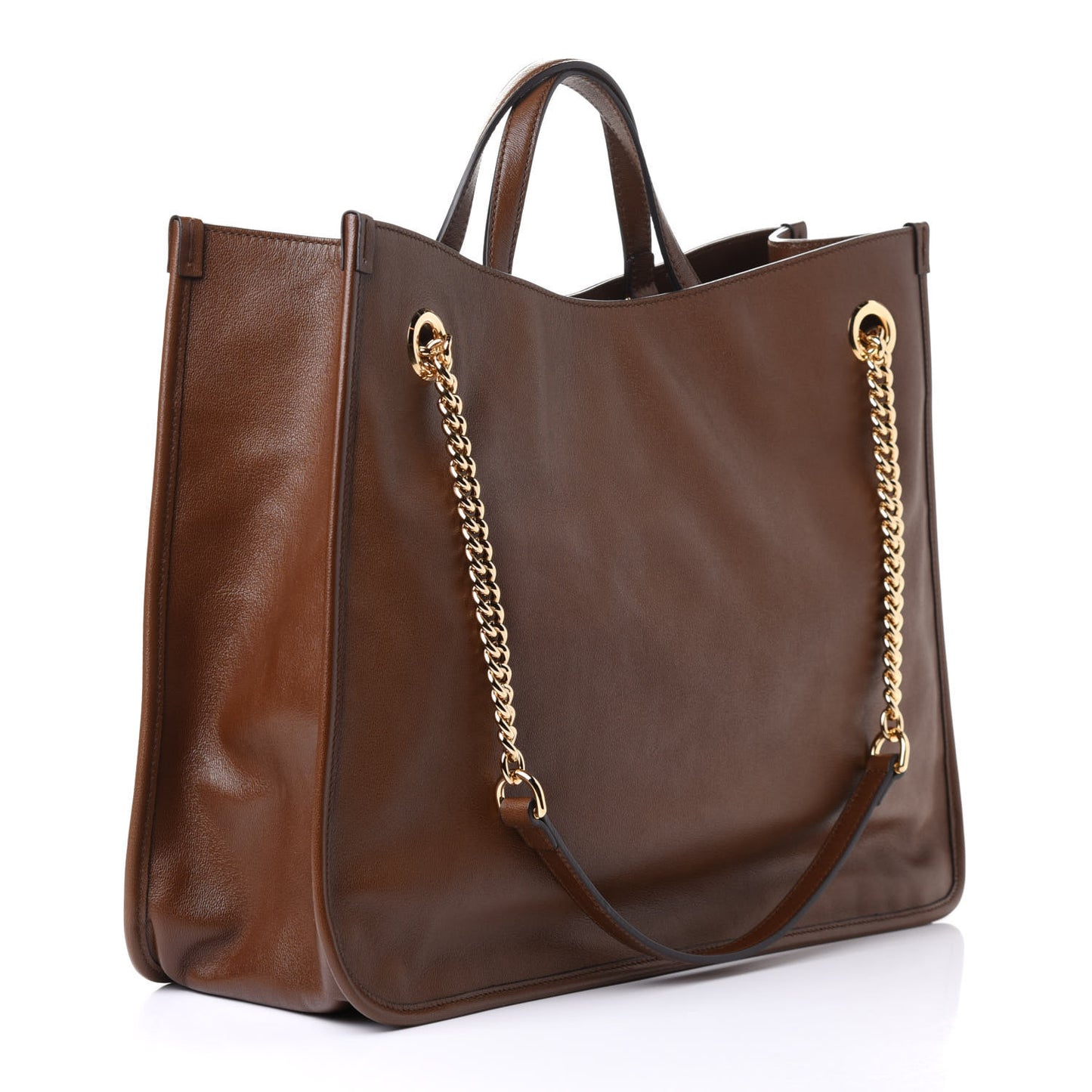 New Sakai Calfskin Lux Large Horsebit 1955 Tote Bag Brown Sugar