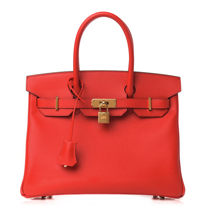 Hermes Epsom Birkin 30 Rouge De Coeur 1 of 11