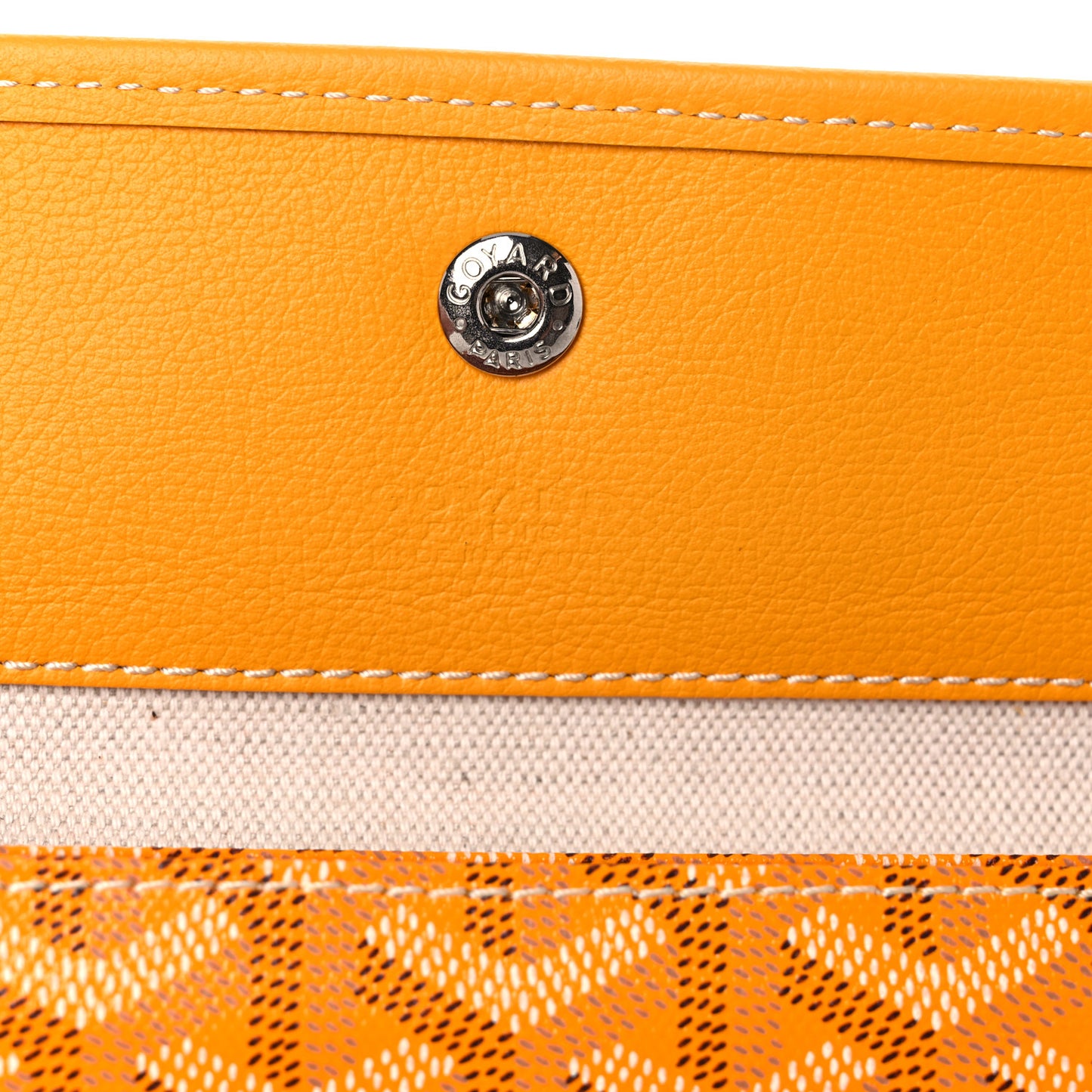 Goyardine Pouch Yellow