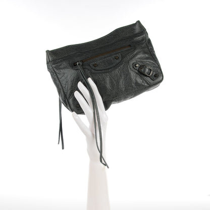 Balenciaga Agneau Classic Hardware Porte Toilette Makeup Clutch Anthracite 2 of 7