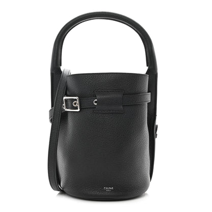 Celine Grained Calfskin Nano Big Bag Bucket Black 1 of 7