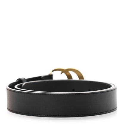 Gucci Calfskin Double G 30mm Belt 85 34 Black 2 of 8