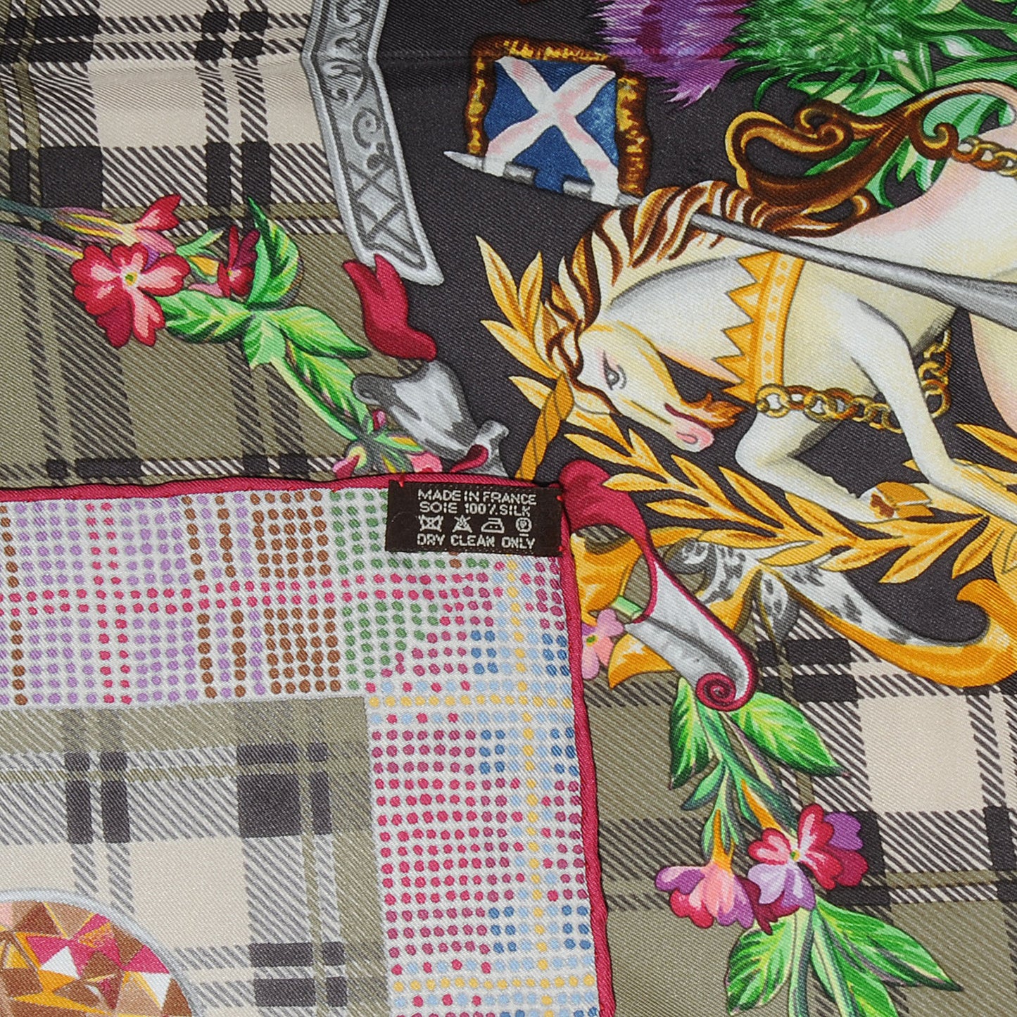 Silk Fleurs D Ecosse Scarf 90