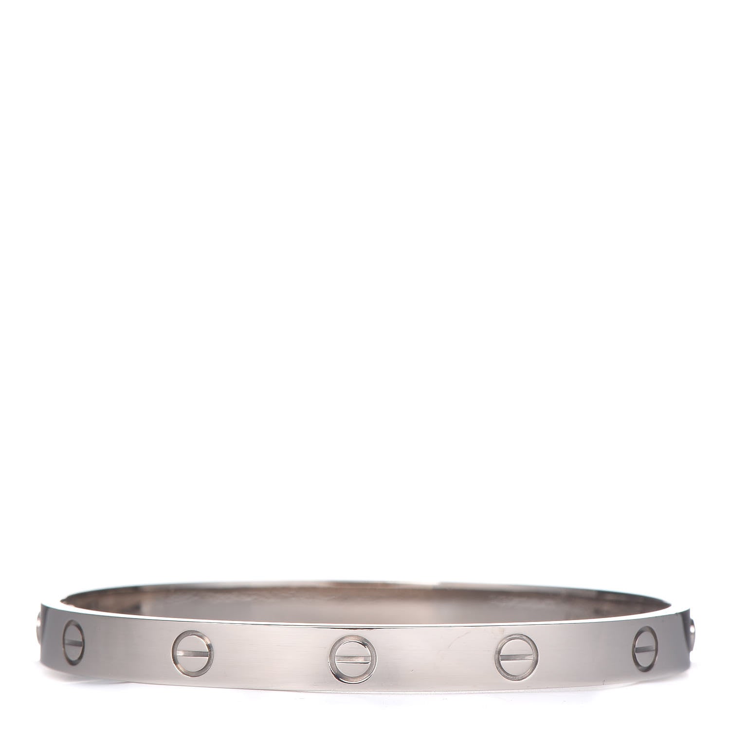 Cartier 18K White Gold LOVE Bracelet 18 3 of 7