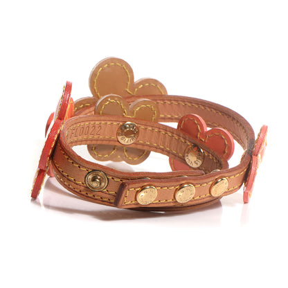 Louis Vuitton Patent Fleur Double Wrap Bracelet 3 of 5