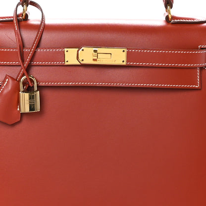 Hermes Box Kelly Sellier 28 Brique 12 of 25
