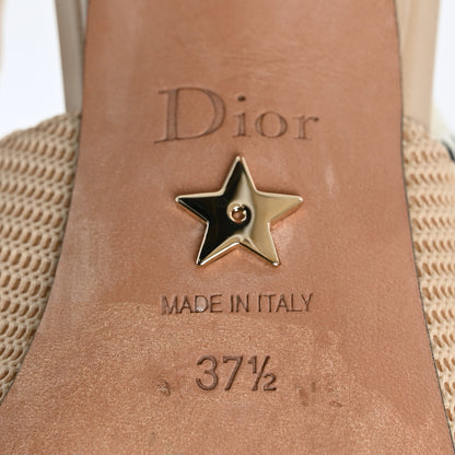 Christian Dior Technical Canvas Ribbon J Adior Slingback 65mm Pumps 37.5 Powder Nude 8 of 10