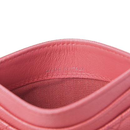 Chanel Caviar Quilted Card Holder Pink 6 of 9