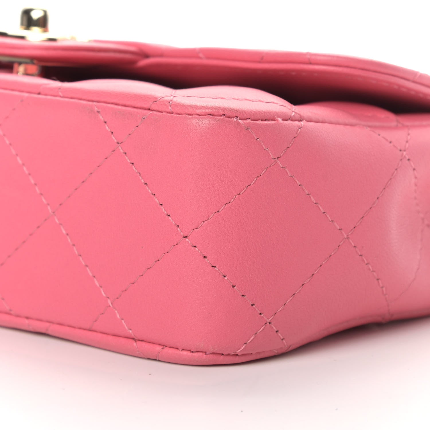 Chanel Lambskin Quilted Extra Mini V For Victory Flap Pink 8 of 12