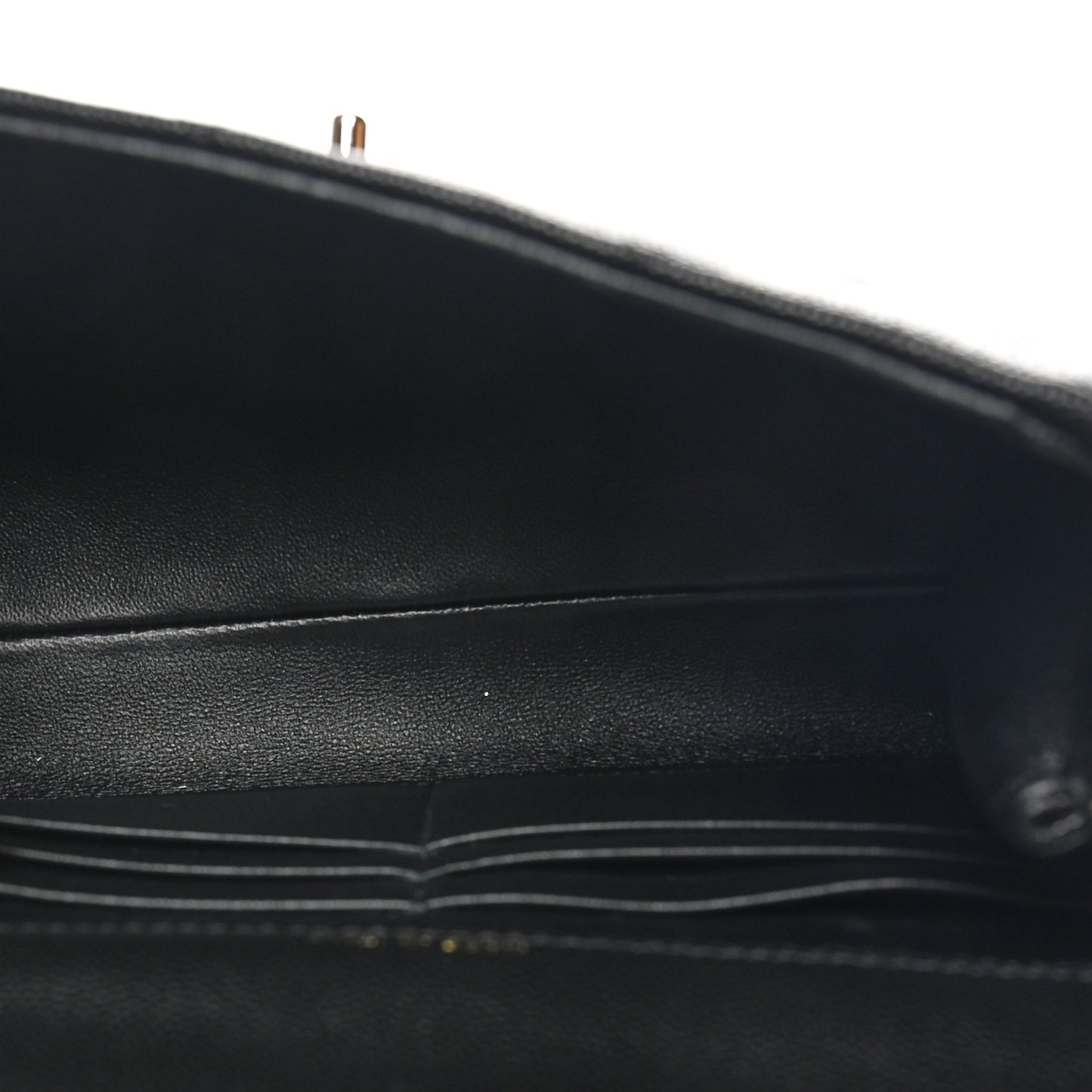 Caviar Quilted Retro Mini Twist Top Handle Clutch Flap Black Black