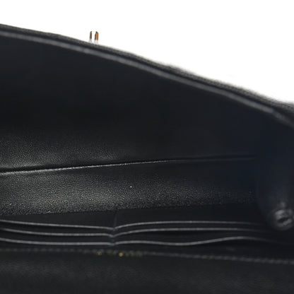 Chanel Caviar Quilted Retro Mini Twist Top Handle Clutch Flap Black Black 5 of 11