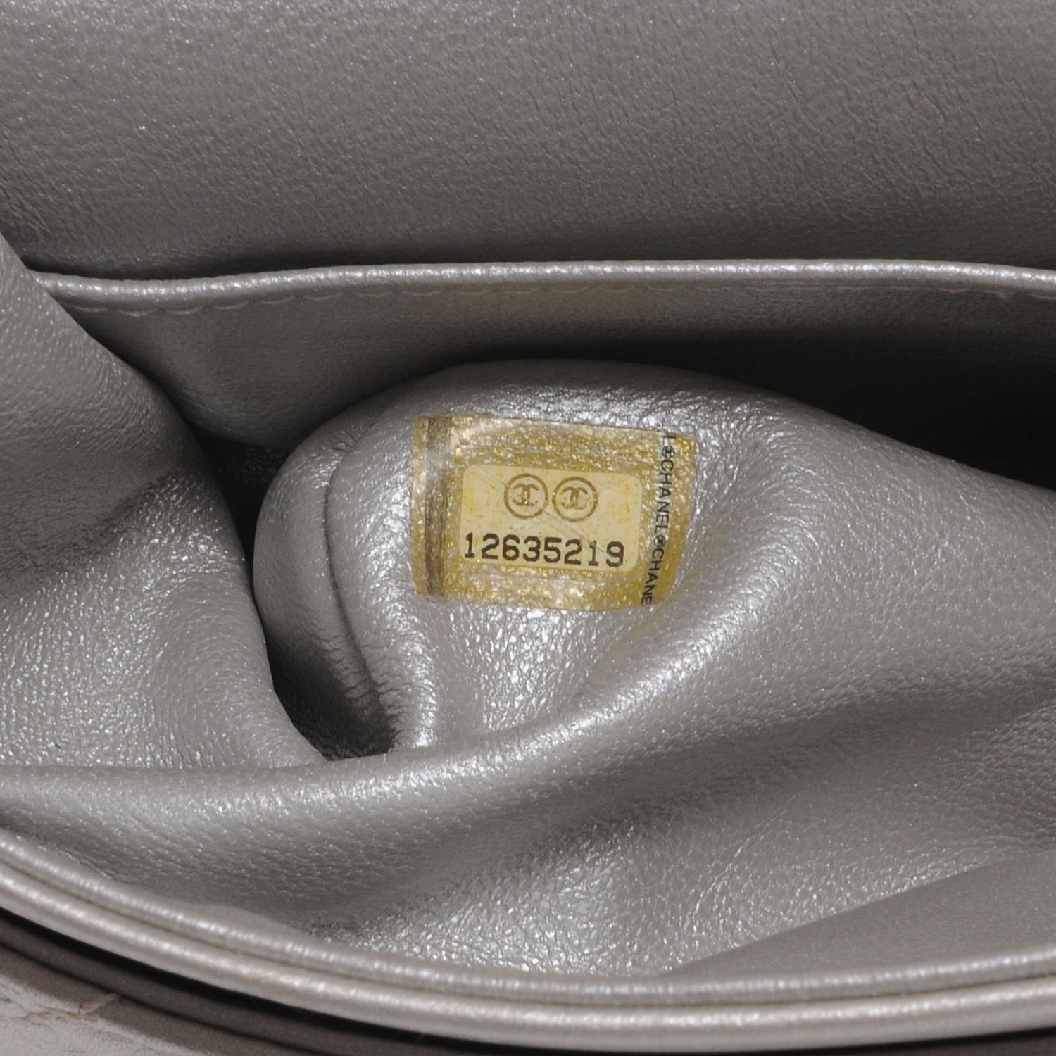 Chanel Lambskin Medium Double Flap Silver 8 of 8