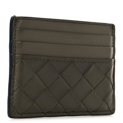 Bottega Veneta Nappa Intrecciato Card Holder Cypress Abyss 3 of 9