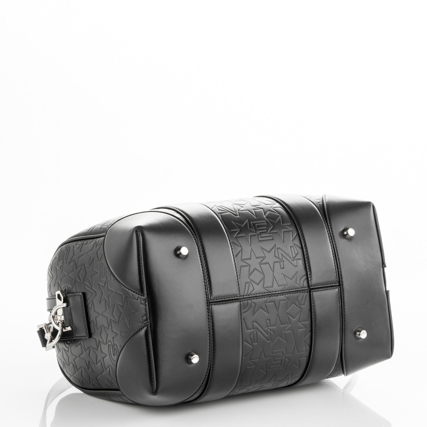 Calfskin Star Embossed Medium Lucrezia Black