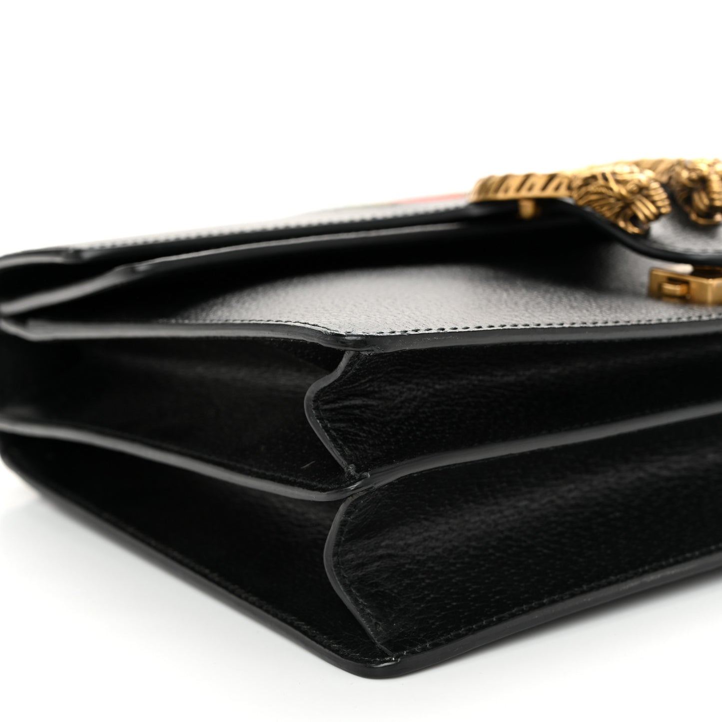 Calfskin Web Medium Dionysus Shoulder Bag Black