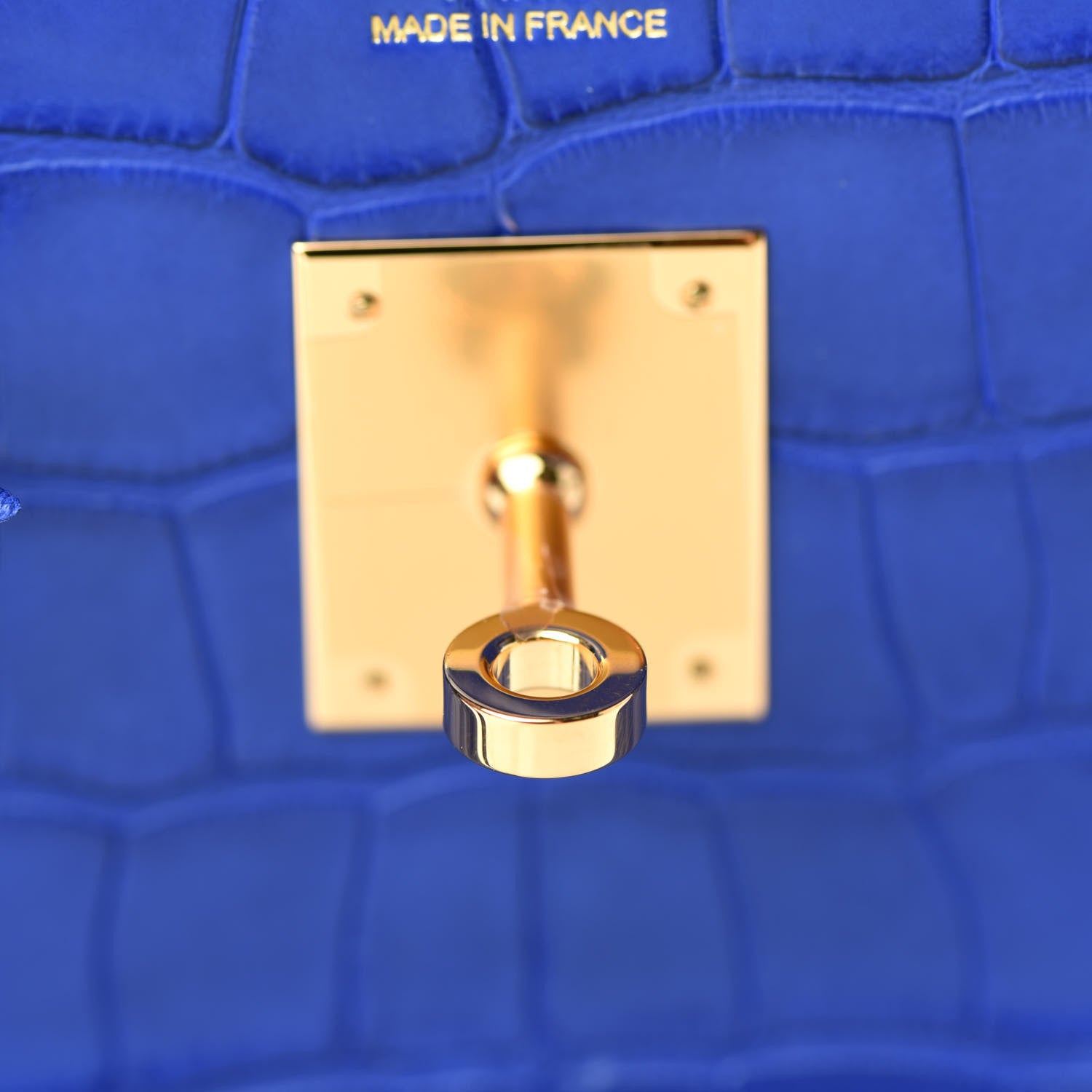 Hermes Matte Alligator Birkin 30 Bleu Electrique 23 of 34