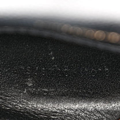 Saint Laurent Grain De Poudre Textured Mixed Matelasse Triquilt Medium Monogram Satchel Black 8 of 12