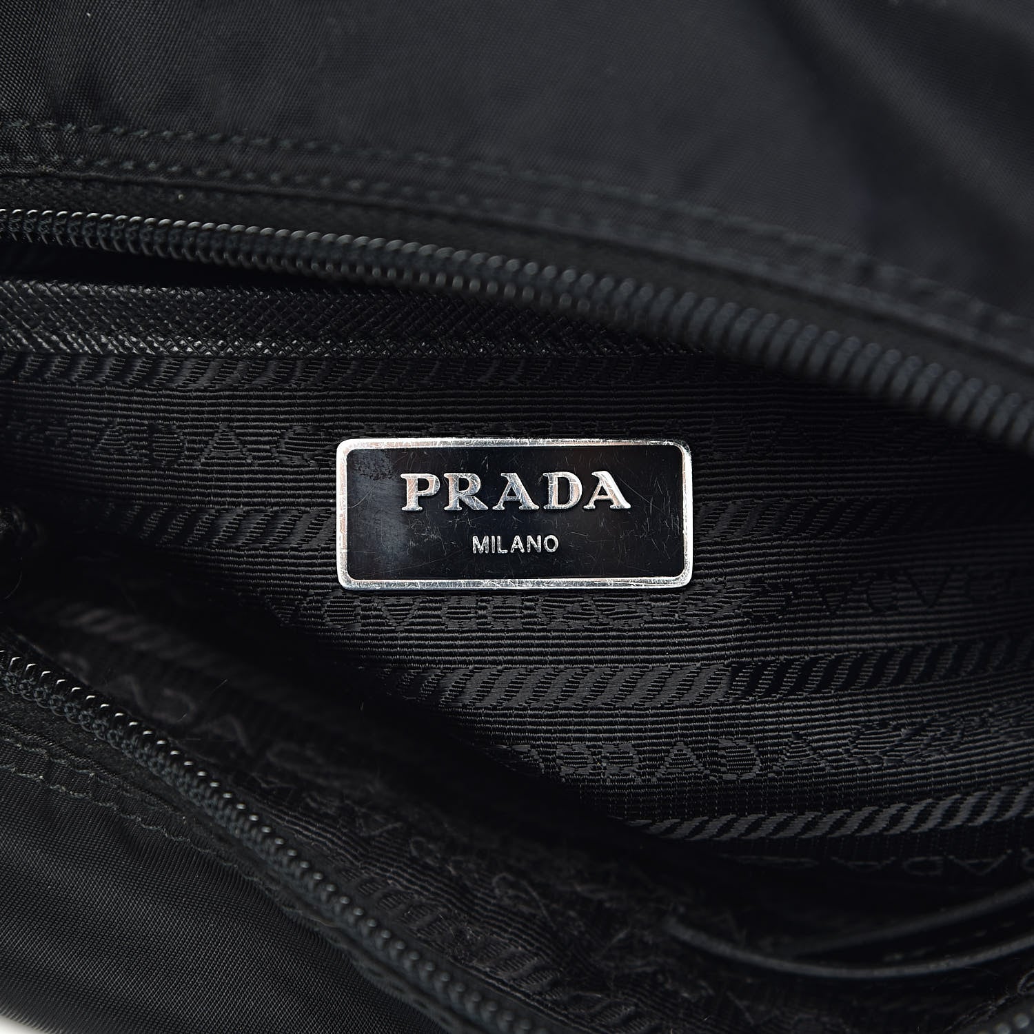 Prada Nylon New Vela Studded Messenger Black Astrale 6 of 11