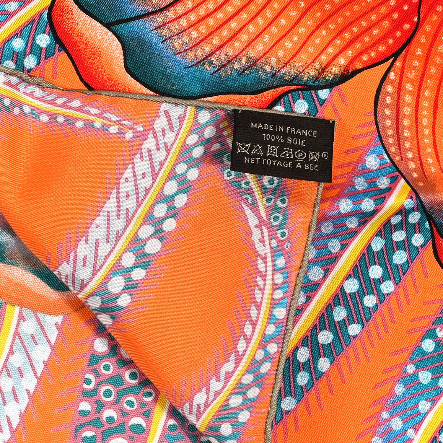 Hermes Silk Baobab Cat Scarf 45 3 of 5