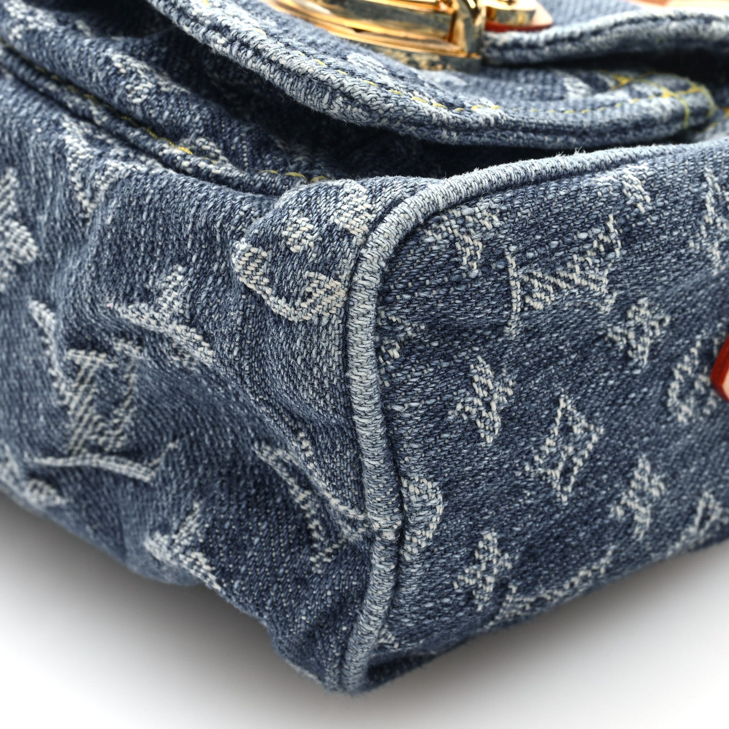Louis Vuitton Monogram Denim Nano Speedy Blue 9 of 9