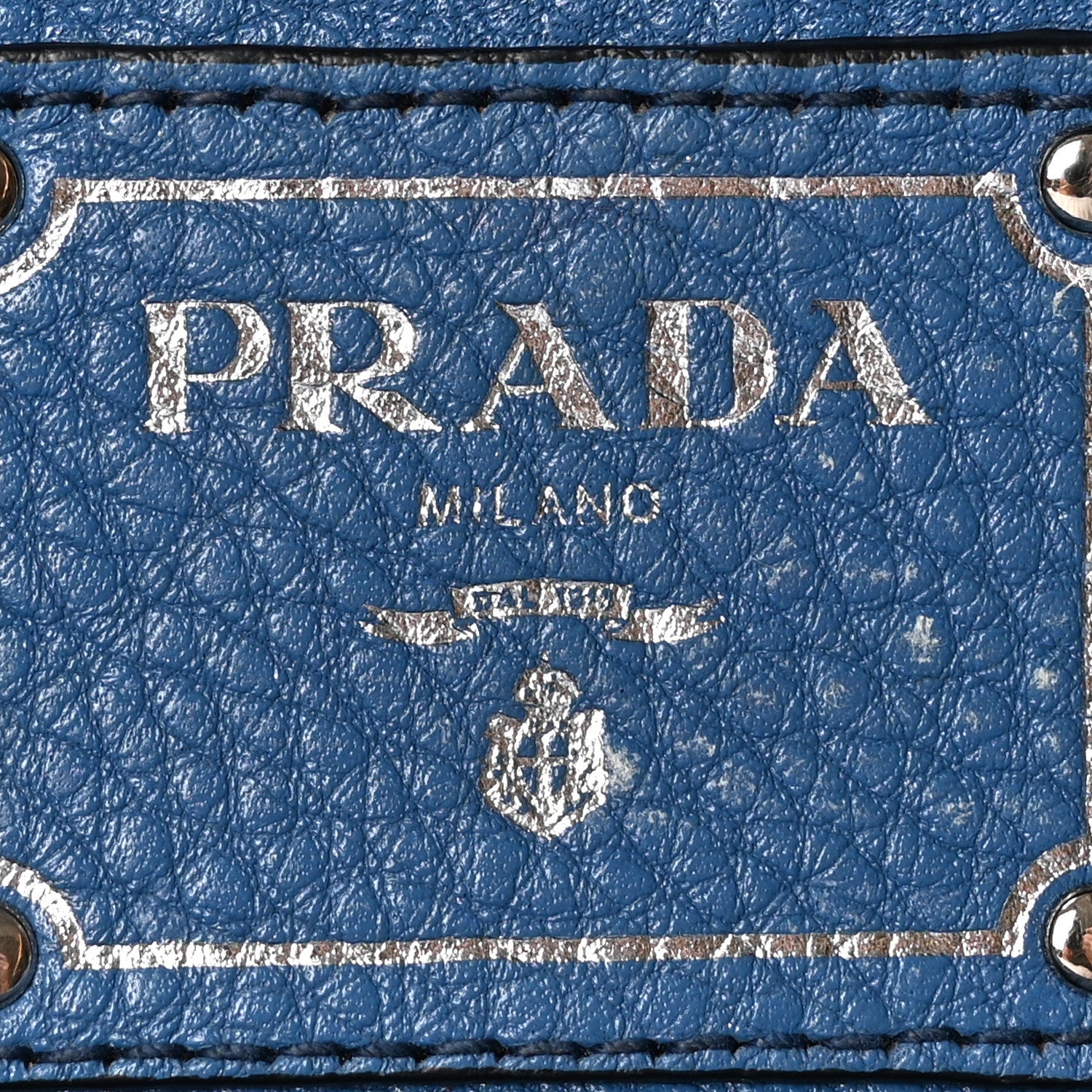 Prada Vitello Daino Hobo Cobalto 5 of 8