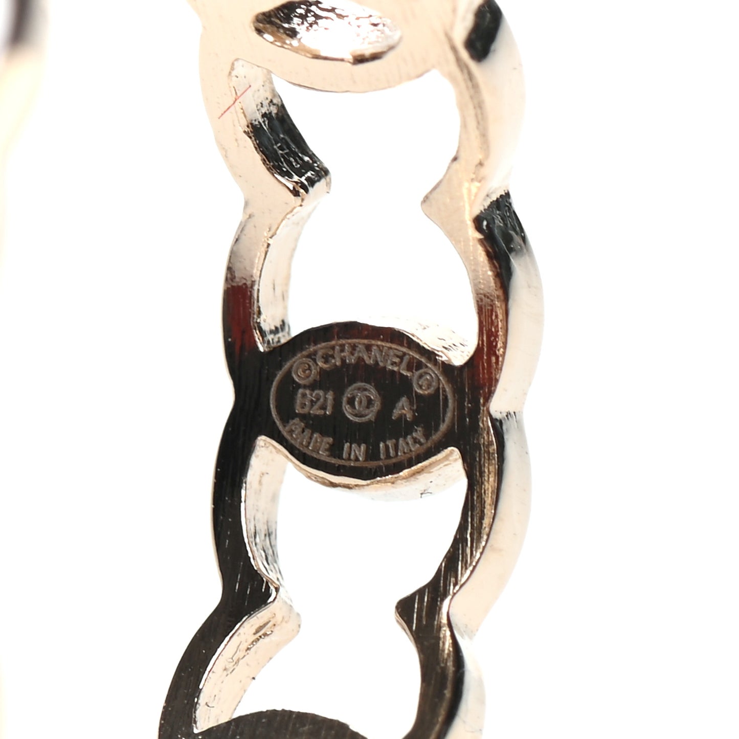 Metal CC Ring 6.75 Gold