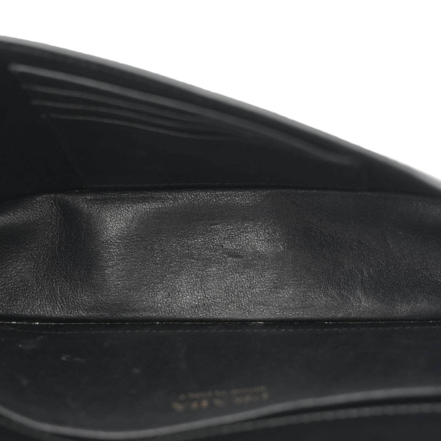 Prada Saffiano Cuir Calfskin Monochrome Envelope Wallet on Chain Shoulder Bag Black 5 of 16