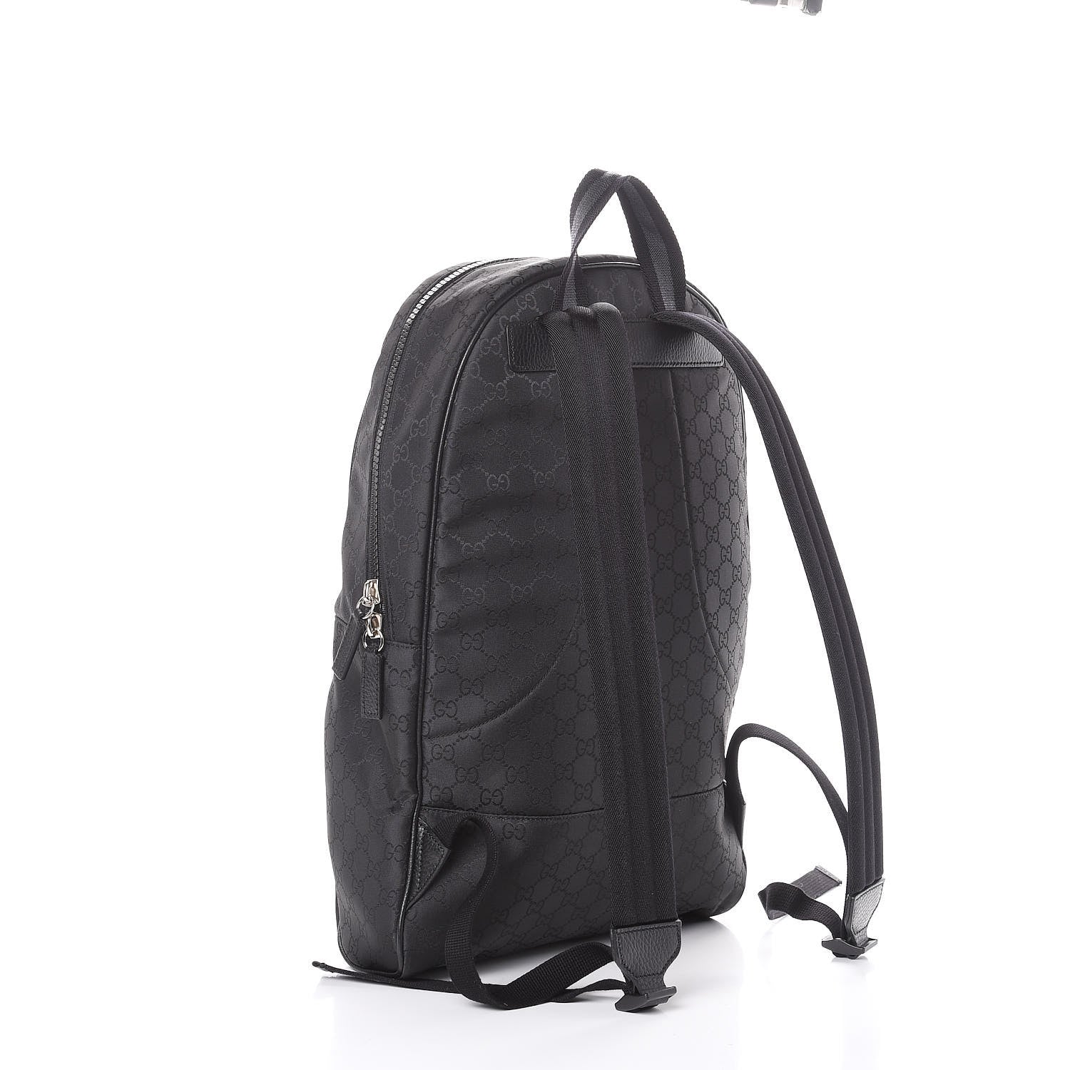 Gucci Nylon Monogram Slim Backpack Black 2 of 8