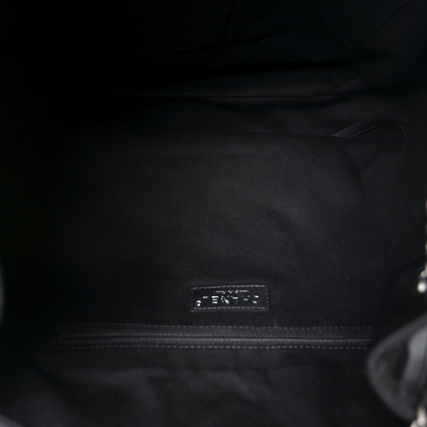 Calfskin Laser Cut Perforated CC Tote Black
