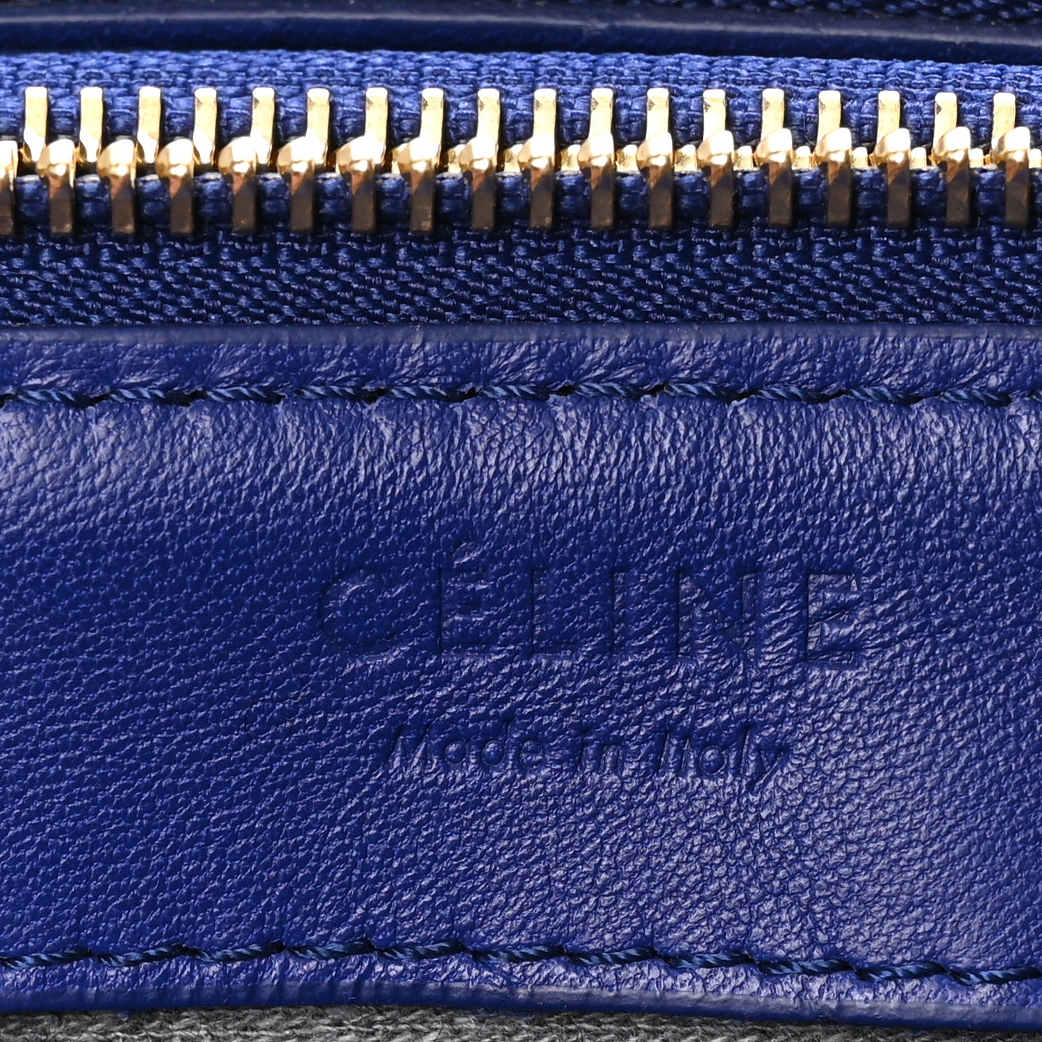 Celine Lambskin Small Trio Crossbody Bag Indigo 6 of 10