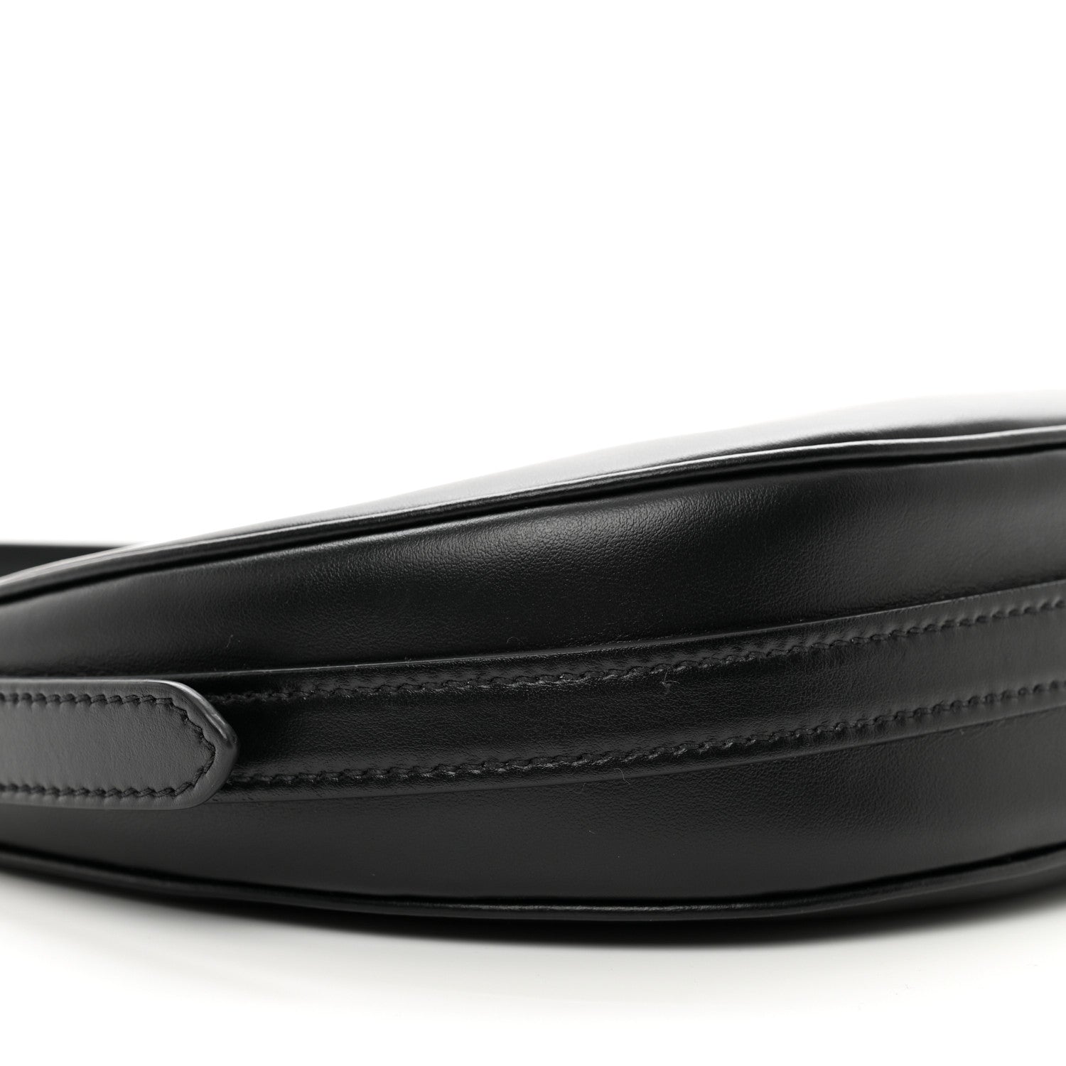 Prada Soft Calfskin Arque Shoulder Bag Black 8 of 9