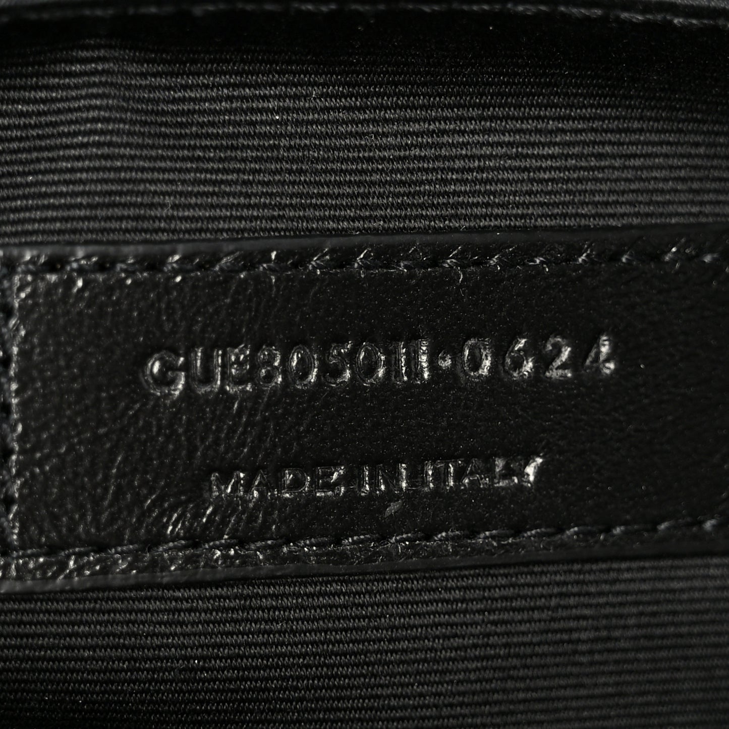 Lambskin Quilted Cassandre Cosmetic Pouch Black