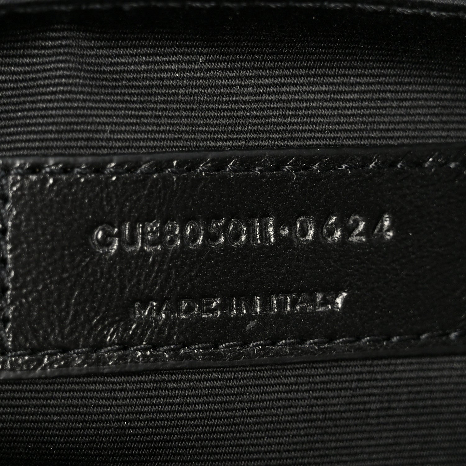 Saint Laurent Lambskin Quilted Cassandre Cosmetic Pouch Black 7 of 11