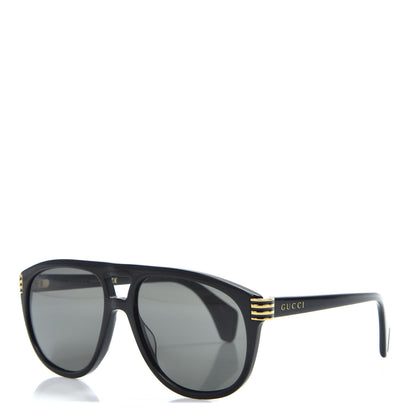 Gucci Acetate Aviator Sunglasses GG0525S Black 1 of 8