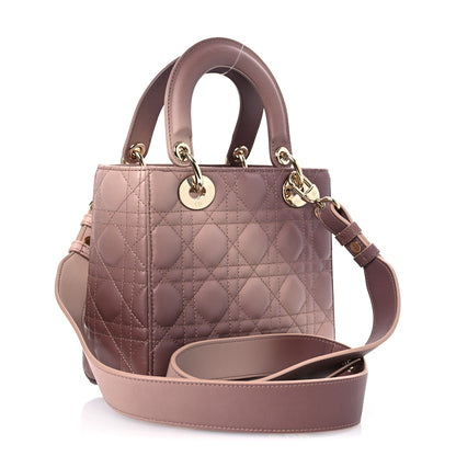 Christian Dior Lambskin Cannage Gradient Small My ABCDior Lady Dior 3 of 11