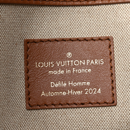 Louis Vuitton Supple Calfskin Embossed Virginia Cowboy Bandouliere 50 Brown 5 of 8