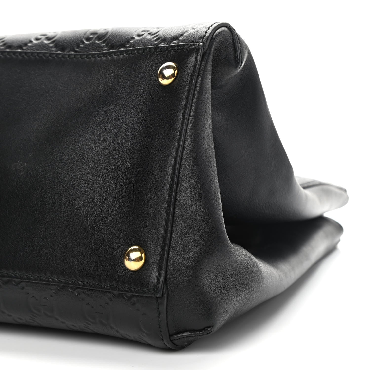Gucci Soft Guccissima Signature Top Handle Tote Bag Black 10 of 10