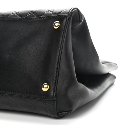 Gucci Soft Guccissima Signature Top Handle Tote Bag Black 10 of 10