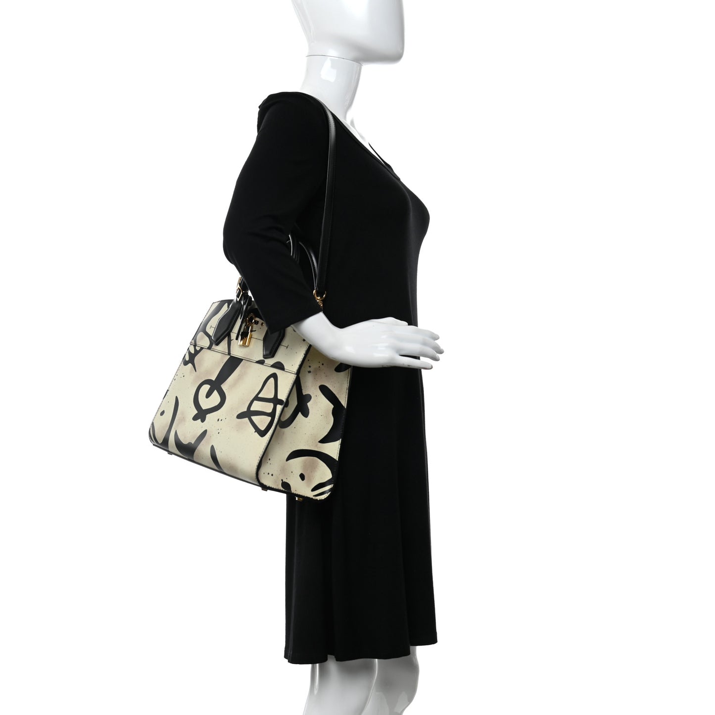Calfskin Tribal City Steamer MM White Black