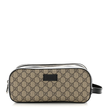 Gucci GG Supreme Monogram Toiletry Case Black 1 of 8