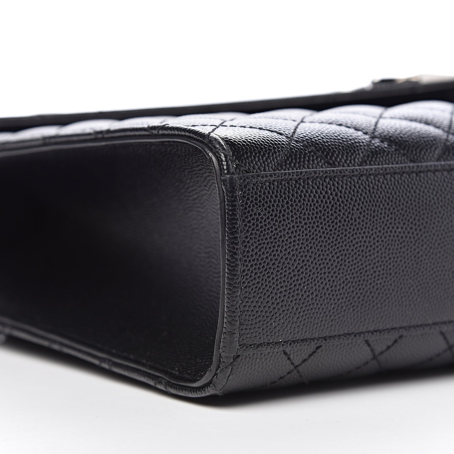 Grain De Poudre Large Tri-Quilt Monogram Satchel Black