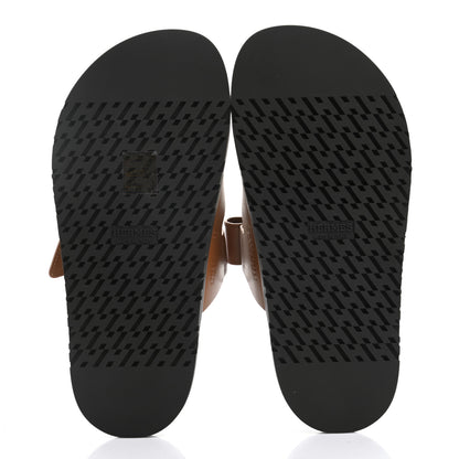 Hermes Calfskin Womens Chypre Sandals 36 Naturel 5 of 9